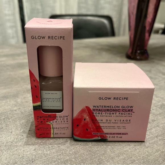 Glow Recipe Watermelon Glow Pink Juice Moisturizer Hyaluronic Clay Pore Facial